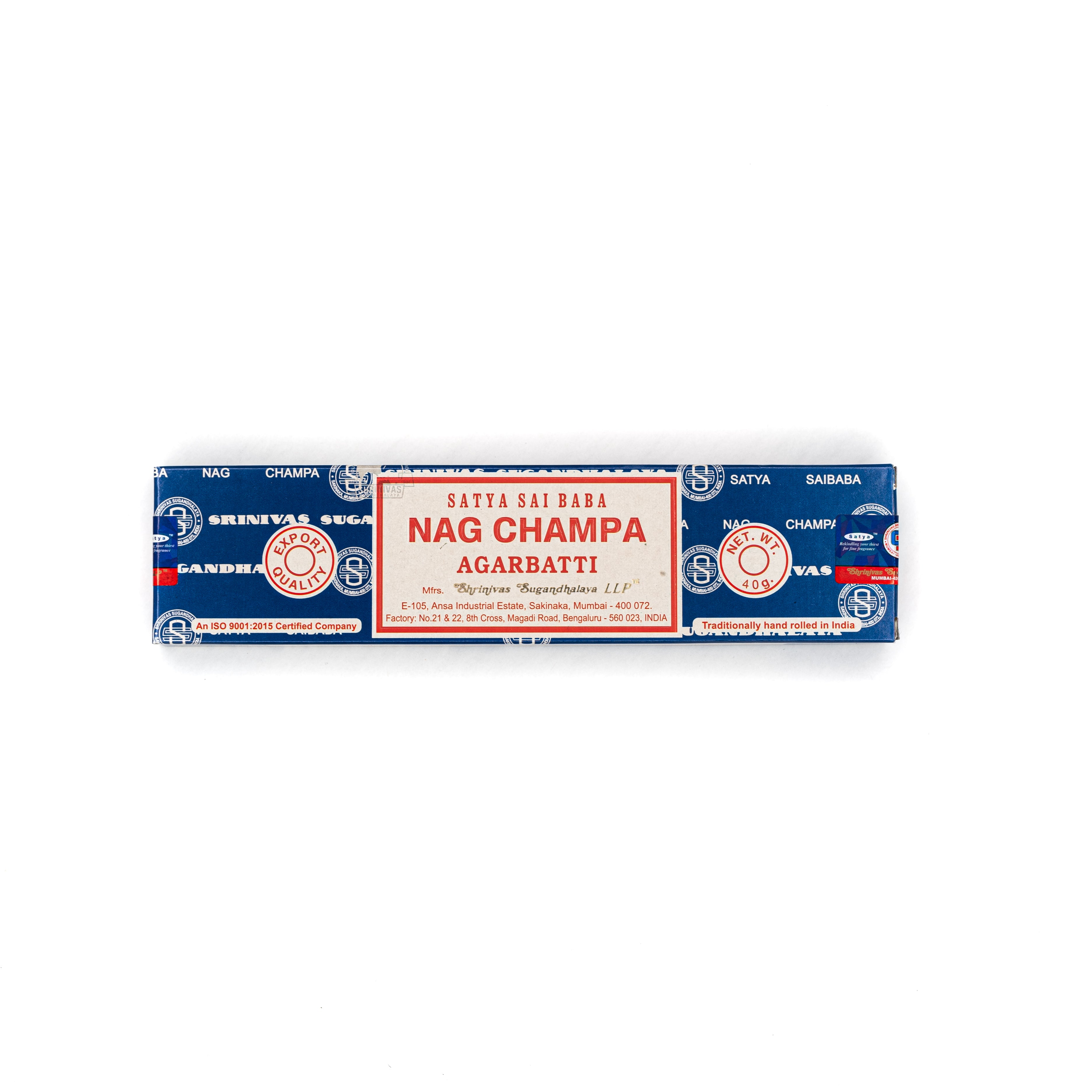 Incense - Nag Champa Agarbatti 40g SATYA